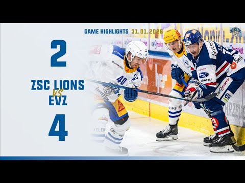 Game Highlights: ZSC Lions vs EVZ 2:4