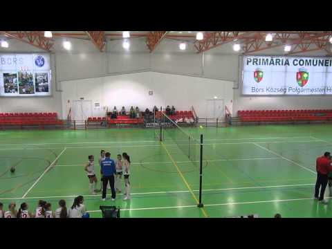 Minivolei feminin CS Victoria Nadlac ACS Viitorul Bors set I 25 20 Cupa 24 ianuarie, Bors 2015