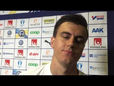 Jeremejeff efter första målet i Malmö FF