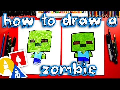 How To Draw Minecraft Zombie Cartoon