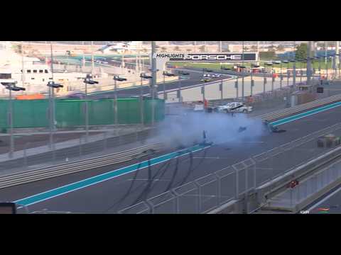 BIG CRASH - Michael Jensen and Memo Gidley in Abu Dhabi - Asian Le Mans Serie