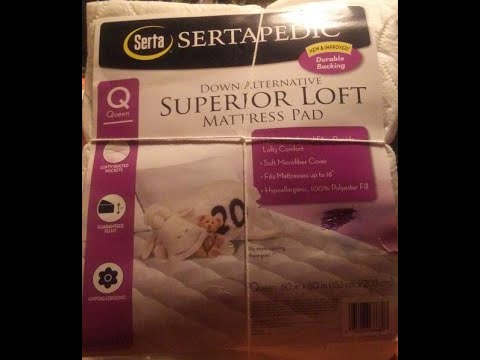 Sertapedic Mattress Pad Personal Review, Superior Loft!