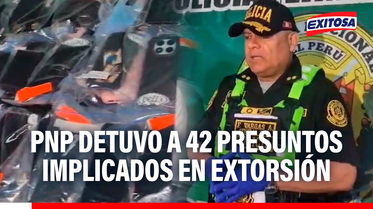 🔴🔵PNP intervino búnker en V.E.S. y detuvo a 42 extranjeros que estarían implicados en extorsión