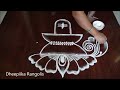 Maha Shivaratri 2023 special muggulu with 7 Dots Shivji rangoli design 🌷How to Draw shiva lingam