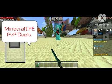 EPIC Minecraft PE PVP Duels on Mobile! MUST SEE!