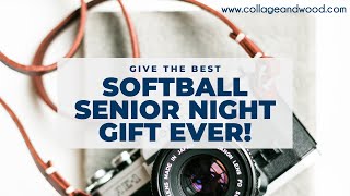 Softball Senior Night Gift, Photo Collage Number