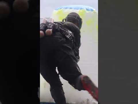 Quick to the corner #shorts #paintball