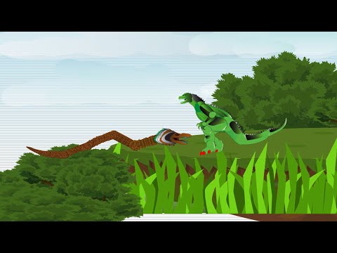 Godzilla vs titanoboa ||Godzilla, Shin Godzilla vs PAC: Siren Head BOSS Attack Swallow