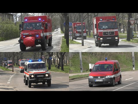 [Waldbrand in Dölauer Heide/500 Einsatzkräfte] Einsatzfahrten zur Großübung in Halle (Saale)