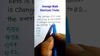 Average Math Shortcuts Tricks 63|Average in Hindi| Average Short Tricks for RRB Group D | #shorts