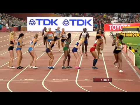 Finale 4x400 donne Pechino 2015 - Campionati del mondo