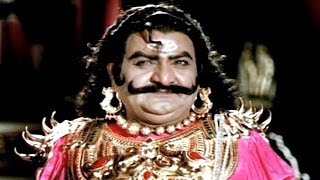 Sampoorna Ramayanam Scenes - Ravana Mono Action Superb Dialogues - SVR