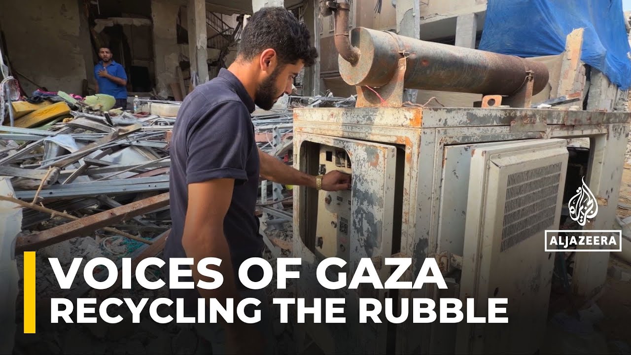 Palestinians in Gaza repurpose destroyed Israeli military vehicles to get fuel and water