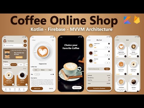 Build a Coffee Shop app with Kotlin & Firebase in Android Studio Project