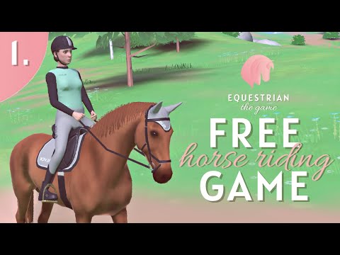 MY FIRST HORSE! First time playing Equestrian the Game FREE mobile horse riding game