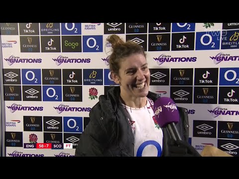 Sarah Hunter's final post-match interview as player!