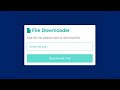 Create File Downloader Using HTML CSS And JavaScript