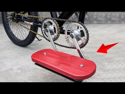 Great idea! Transform your bicycle into a unique fitness bike