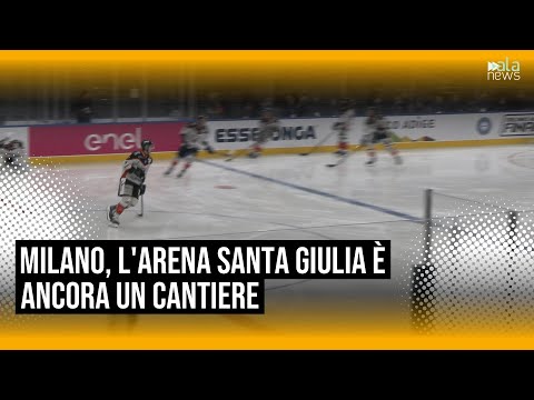 Milano, l'Arena Santa Giulia è ancora un cantiere il giorno della sua inaugurazione