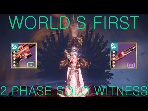 WORLD'S FIRST LEGIT 2 PHASE SOLO WITNESS