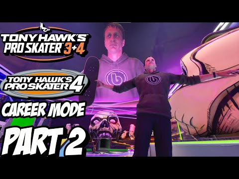 "THPS4 CAREER" TONY HAWK'S PRO SKATER 3 + 4 Playthrough Gameplay Part 2 (PC)