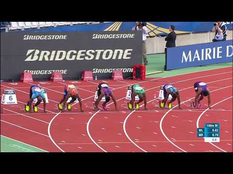 9,99 Men's 100m   MEITÉ Ben Youssef Paris Diamond League 2017