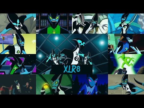 All xlr8 transformation in all Ben 10 series