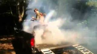 T West ltr450 burnout grabbin all 5 after a day at trevorton