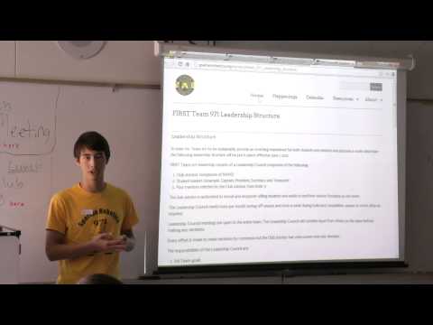 Spartan Robotics Team #971, Training camp part6 - Leadership