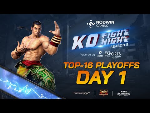 [Live] Top 16 Playoffs - Day 1 | KO Fight Night 2020 | Tekken 7, Street Fighter V & Super Smash Bros