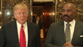 Steve Harvey Speaks Up After Receiving Backlash For Meeting With Donald Trump