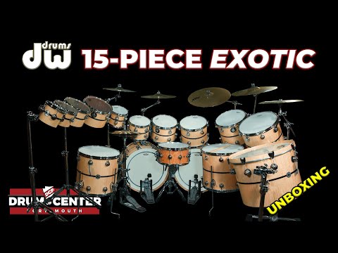 Shane's New 15-Piece DW Exotic Drum Set Unboxing!