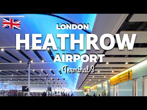 HEATHROW AIRPORT | TERMINAL 3 | Departure Hall Zones A-G | Duty Free Shops | Gates | 4K Walking Tour