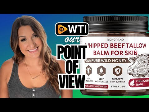 Beef Tallow for Skin – Whipped Tallow and Honey Balm with Grass-Fed Beef Tallow – Organic Daily Tallow Face Moisturizer & Body Balm – Deep Nourishment for Dry - WTI product video review