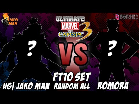 UMVC3 Parsec FT10 Set Random All - UG| Jako Man VS Romora