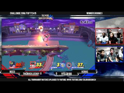 FGF5 - THC|Rock Leeroy & Bees! Vs. YF|SSB100 & Verius - Doubles WR3 - Smash 4