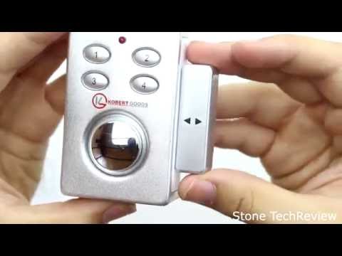 Unboxing KOBERT GOODS – SP65 SILBER drahtloser Tür Fenster Garage oder Vitrinen Alarm