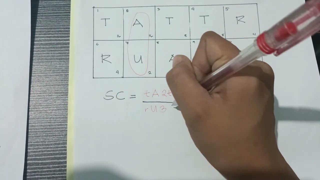 6 FINGERPRINT CLASSIFICATION FORMULA