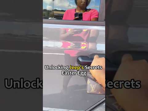 Unlocking Jeep’s secrets easter egg🤣#car #funny #easteregg #jeepeastereggs #jeeplife #driver #fyp