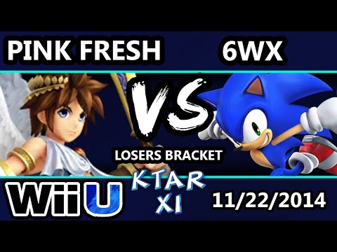 KTAR XI - 6WX (Sonic) Vs. Pink Fresh (Pit) - Losers Round 3 - Smash Wii U