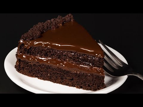 A festive chocolate cake made from simple ingredients.