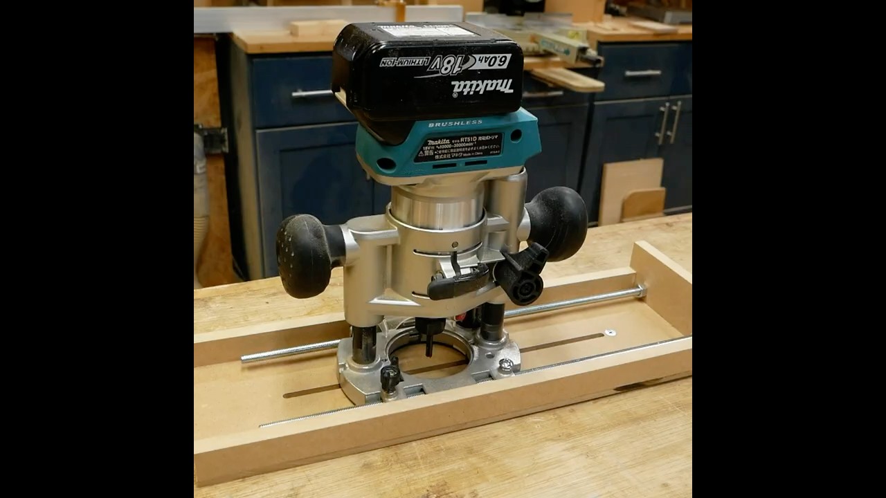 【DIY】Circle cut jig version 2 #woodworking #トリマー #shorts