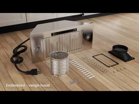 IKTCH brand built-in range hood installation