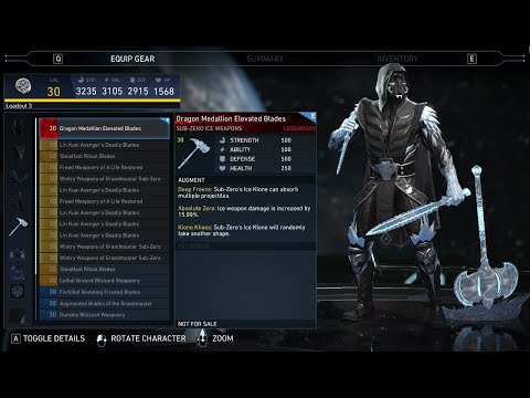 Zero Chill - Sub-zero Legendary Gear Unlocked | Injustice 2