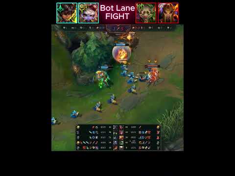 Bot lane fight • #milio x #tristana vs #Twitch x #pantheon #leagueoflegends