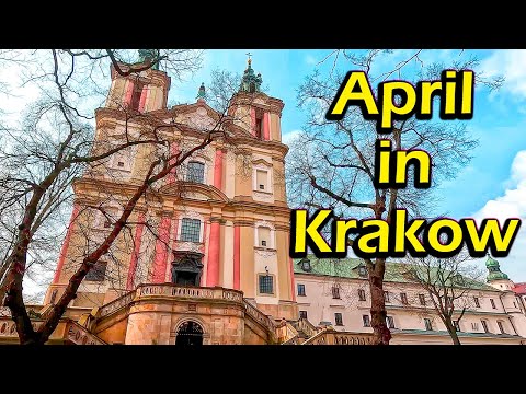 Krakow, Poland Walking Tour in Springtime
