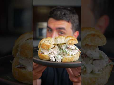 The BEST Chicken Salad Croissant! #chickensalad #croissant #chickensaladrecipe