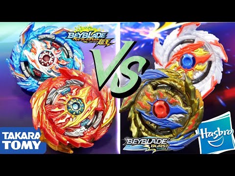 SPARKING VS SPEEDSTORM! | Super Hyperion & King Helios HASBRO VS TAKARA TOMY | Beyblade Burst Surge