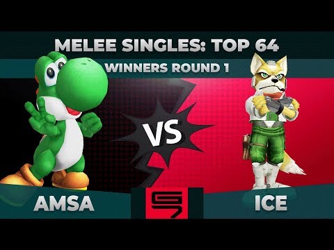 aMSa vs Ice - Melee Singles: Top 64 Winners Round 1 - Genesis 7 | Yoshi vs Fox