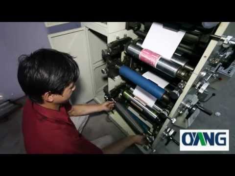 Automatically paper roll to roll printing machine